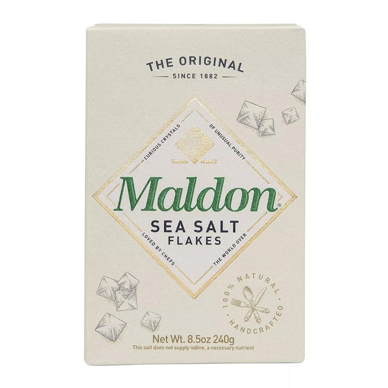 Maldon Salt, Sea Salt Flakes, 8.5 oz (240 g), (Pack