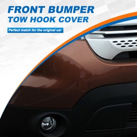 Front Bumper Tow Hook Cover Towing Eye Cap Fit for Ford Explorer 2011 2012 2013 2014 2015 BB5Z17A900A BB5Z17A900APTM (Unpainted, Right Passenger Side)