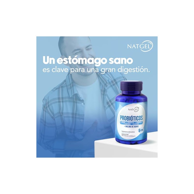 PROBIOTICOS Natgel Probioticos Digestivos Cepas Importantes Esenciales y Inulina de