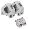 kwmobile Keystone Module and DIN Rail Adapter Set - Fits
