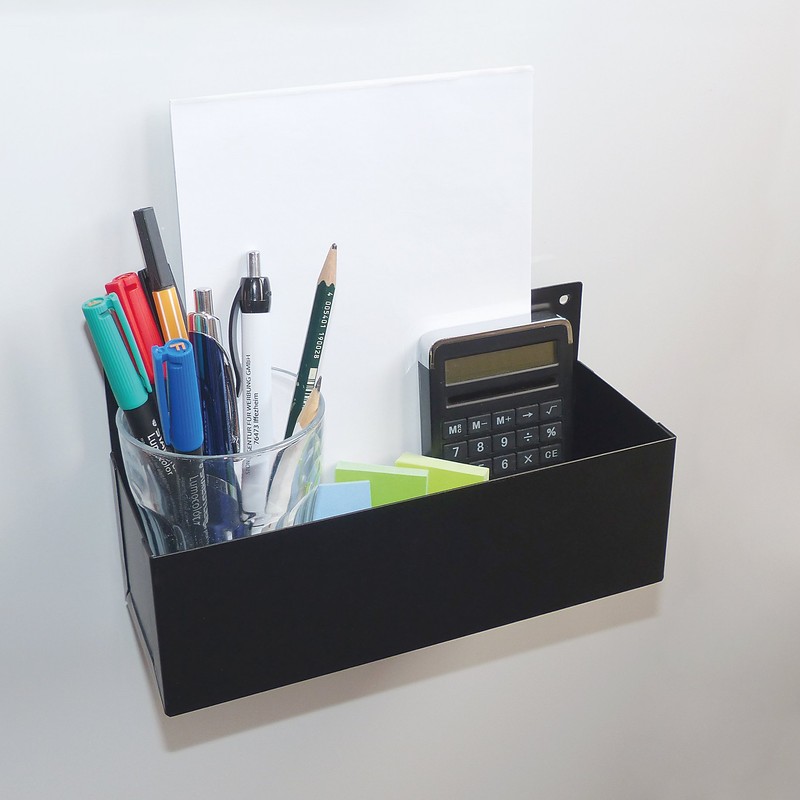 Blanko Magnetische Ablage, Hänge-Regal für Küche oder Werkstatt, Organizer-Korb mit