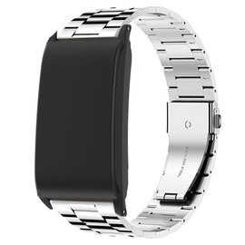 Lamshaw Compatible with WHOOP PEAK Bands with Case bands, Quick Release Stainless Steel Metal Replacement Straps Compatible with WHOOP 5.0 PEAK, LIFE MG, One, 4.0, 3.0 (Silver)