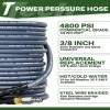 Unbranded 50FT 4800PSI Pressure Washer Hose 3/8" Wire Braided Kink