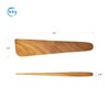 FAAY 10" Flat Wooden Spatula for Cast Iron, Egg Flipper,