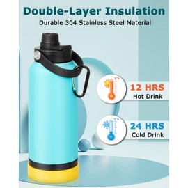 Petbank Portable Dog Water Bottle, 32OZ Stainless Steel Dog Water Bottle, with Dog Drinking Bowl & Food Bowl, Leak Proof, Double Vacuum Insulation, Dog Travel Water Bottle for Walking Hiking Camping