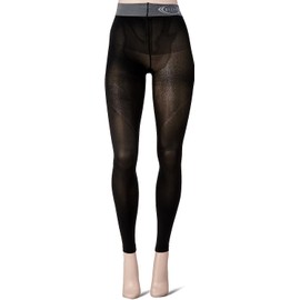 GUNZE Women's Compression Leggings RIZAP Summer, Cooling Contact, Improves Calorie Burning, 10/4 Length, black (for summer)