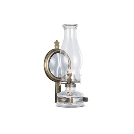 DNRVK Large Oil Lamp Vintage Glass Wall Kerosene Lantern Lamp Antique Wall Mounted Oil Lamps for Indoor Use Emergency Lighting Decor Rustic Hurricane Lamp with 7/8" Wick Oil Lantern