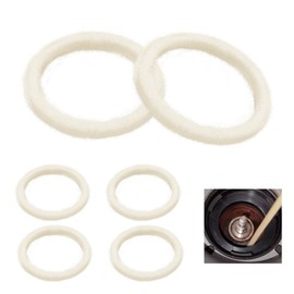 Felt Compatible with Breville Espresso Machine Grinders Models Include BES870, BES878, BES880, BES980, BCG820, Round Soft Felt Washer Replacement, Wool Ring Accessories - 6 Pack