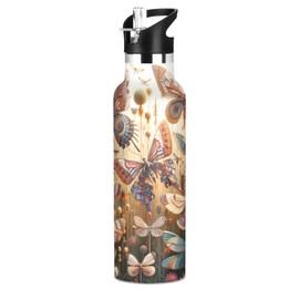 Contigo Ashland Chill 2.0, paquete de 2, 24 onzas, acero inoxidable con pajita y asa, doble aislamiento para bebidas frías y calientes, maíz azul y ac
