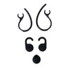 P Prettyia Replacement Eartips for Jabra EasyGo/EasyCall/Clear/Talk Bluetooth Headset (3-Piece