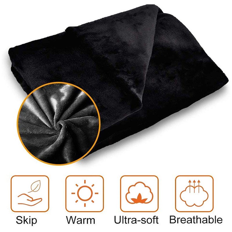 Baby Blanket Soft Warm Prevent Shrinkage Double Sided Plush Wearable