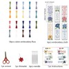 ORIGACH 6 Set Cross Stitch Bookmark Kit for Beginner Flower