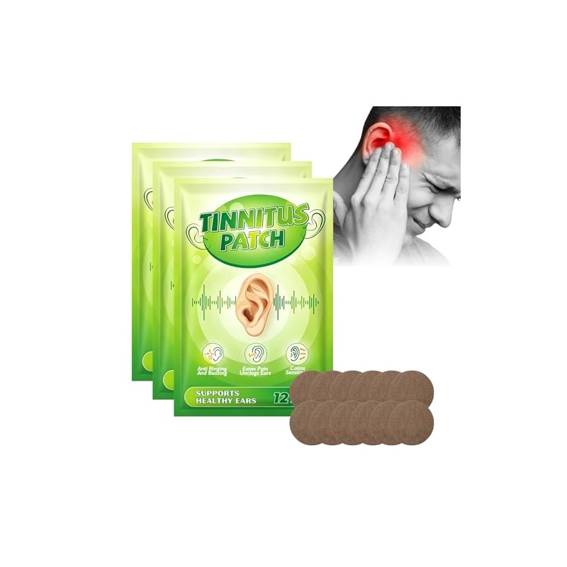 3PCS Parche Para Alivio Del Tinnitus Hierbas，Fórmula De Extracto De