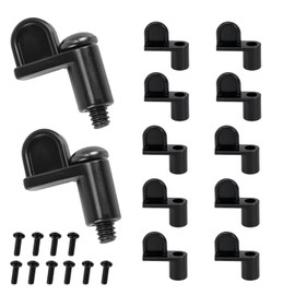 7/16 Inch Window Screen Clip with 12 Screws, Storm Door Clips for Glass and Screen, Screen Door Clips to Hold Screen, Screen Retainer Clips for Storm Panels, Window Screen Fasteners(12 Pack)