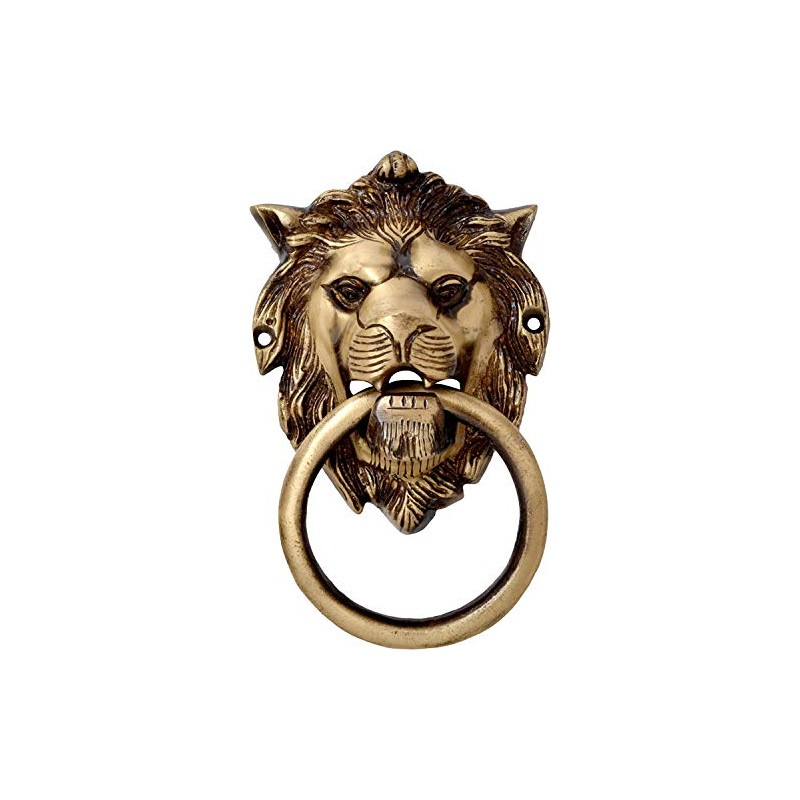Brass Lion Mouth Door Knocker