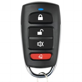 Universal Duplicator Remote Garage Door, 433.92 Mhz Remote for Gate, Remote Control Key Fob, Replacement Garage Door Electric Gate Cloning Remote Control Keychain（Red-D Lock）