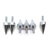 HTTMT MT218-002-SR (6 pcs) Universal Silver Spike Bolts Compatible with