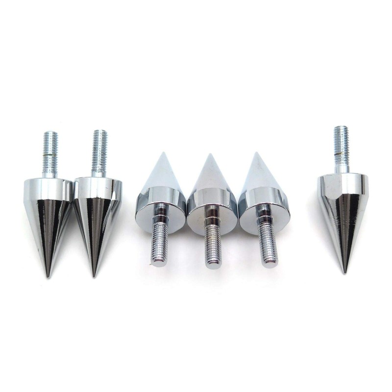 HTTMT MT218-002-SR (6 pcs) Universal Silver Spike Bolts Compatible with