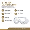 ATERET 10 Pack Safety Goggles, Lightweight Adjustable Clear Lens Eyewear,