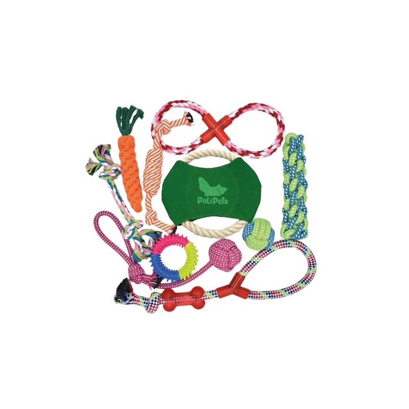 Juguete de Cuerda para Perros, 10pc, Cuerdas para morder y