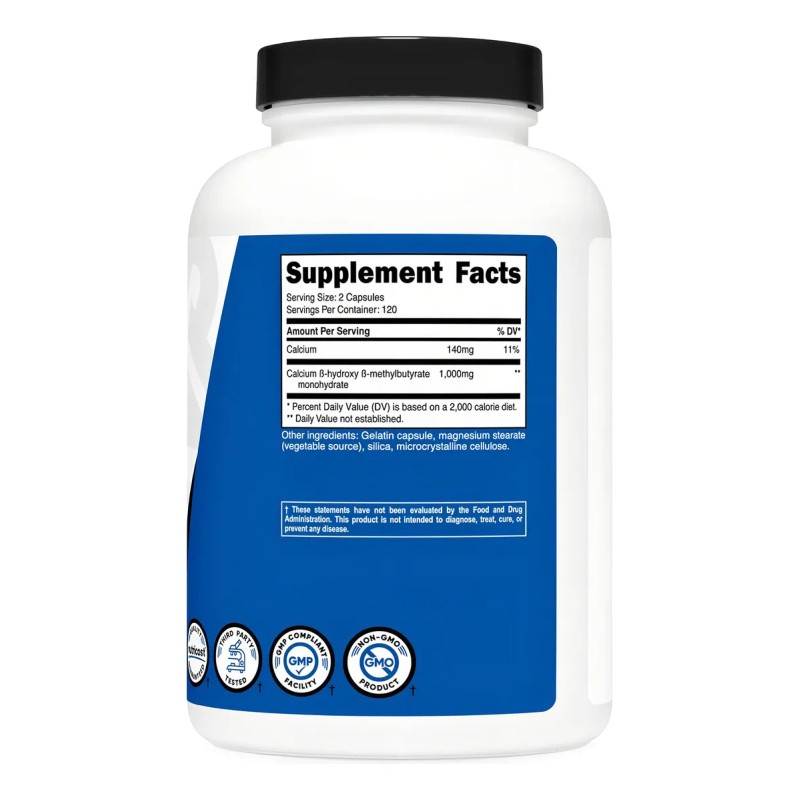 Hmb (beta-hidroxi Beta-metilbutirato) (240 Cáps)-sup Deporte Sabor Sin sabor
