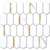 Vamos Tile Long Hexagon Peel and Stick Backsplash Tile -