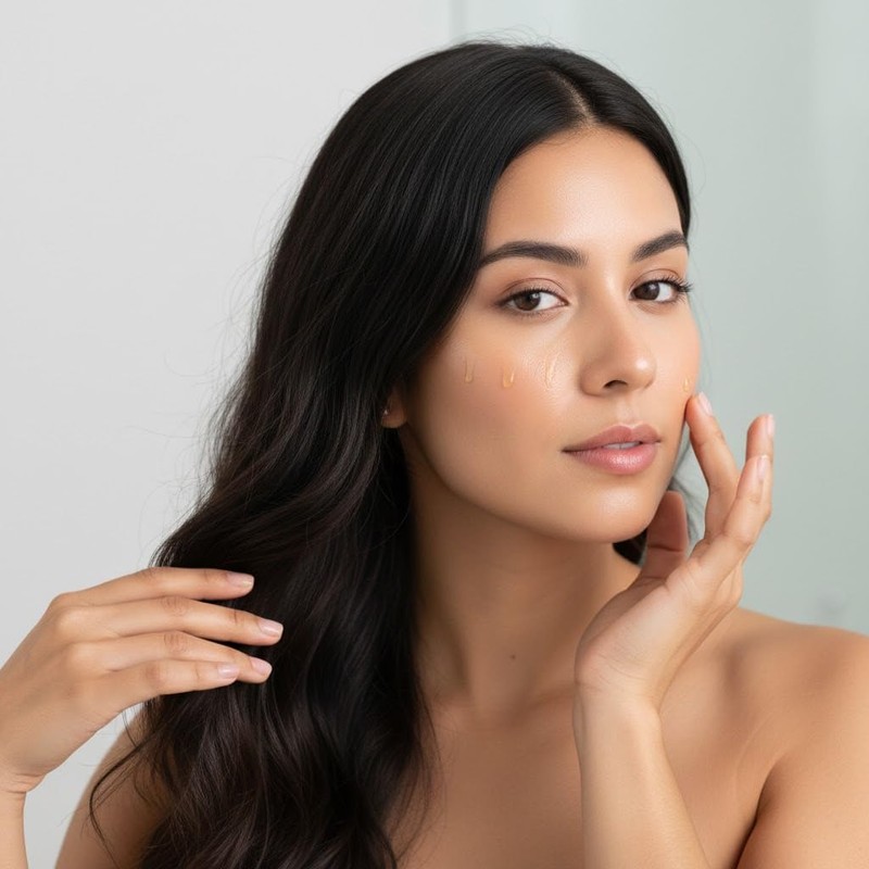 Aceite de Mamey 60 ml embellece cabello, piel, pestañas, cejas
