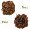 Hairro Messy Hair Bun with Comb (#30 Light auburn) Curly
