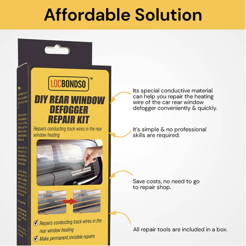 EZONEDEAL Rear Window Defroster Grid Repair Kit Professional Car Rear