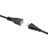 Sanwa Supply TAP-EX22-5BK Power Extension Cord (Black, 16.3 ft (5