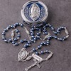 HanlinCC 6mm Glass Pearl Beads Catholic Our Lady of Guadalupe