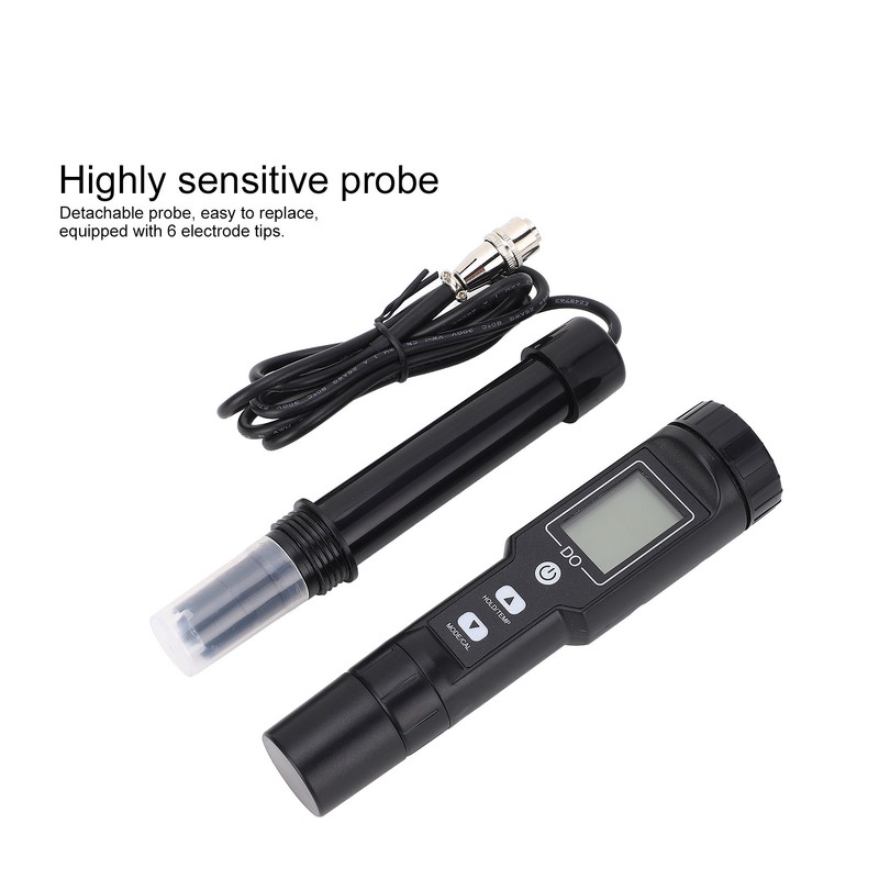 Digital Dissolved Oxygen Meter Analyzer for 0.0‑30.0mg/L Oxygen Concentration Portable