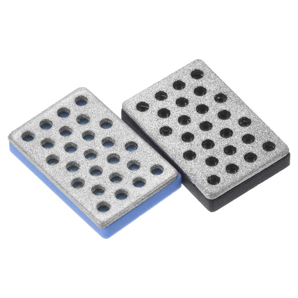 PATIKIL 1.2"x0.8" Coarse/Extra-Coarse Ski Snowboard Diamond Stone, 2 Pack Ski