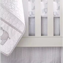 Wendy Bellissimo Dust Ruffle + Baby Crib Skirt from the Hudson Collection - Dot