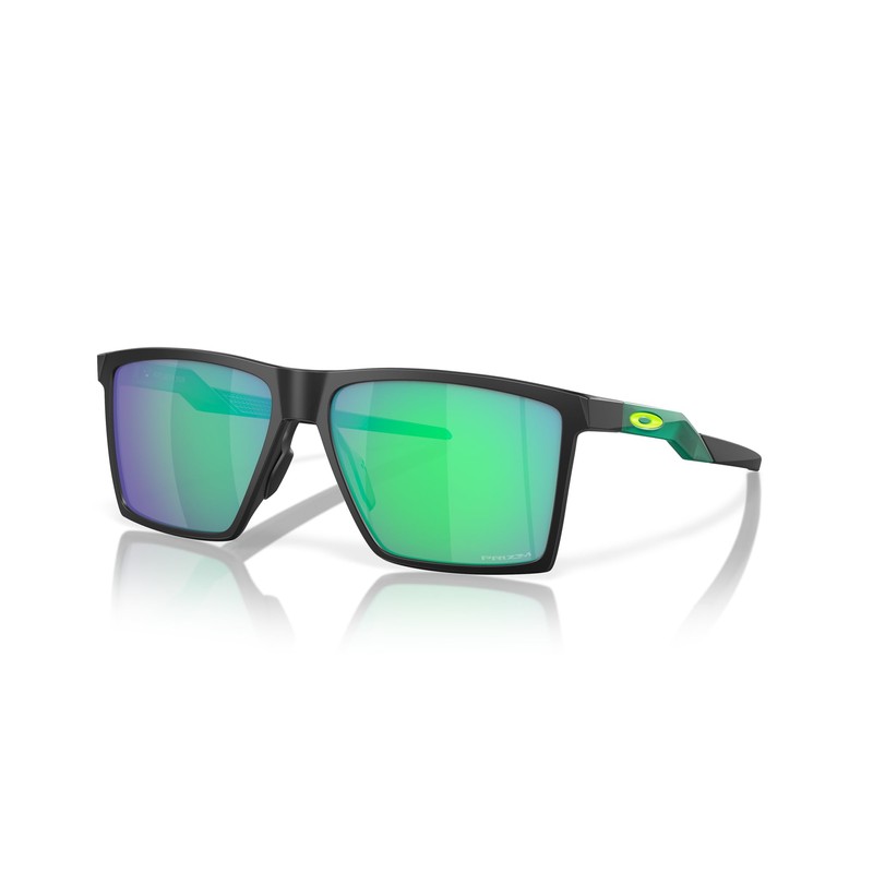 Oakley OO9482 Futurity Sun Rectangular Sunglasses, Satin Black/Prizm Jade, 57