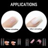 Straight Polygel Nail Forms for Toes, 150PCS Reusable Dual Forms