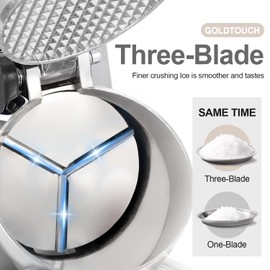 Shaved Ice Machine 380w Snow Cone Machine 3 Stainless Steel Blades Ice Shaver Machine Electric Ice Crusher 280lbs/hr Snow Cone Maker for Home and Commercial with Ice Pick(Silver)