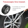 FSTURIOS Lug Wrench Wheel Wrench, Telescoping Lug Wrench with 17/19mm