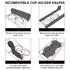 JINKEY Dual Cup Holder Expander for Car, 2 in 1
