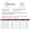 BOZONLI Torx Bolts M3 - TX Socket Countersunk Machine Screws