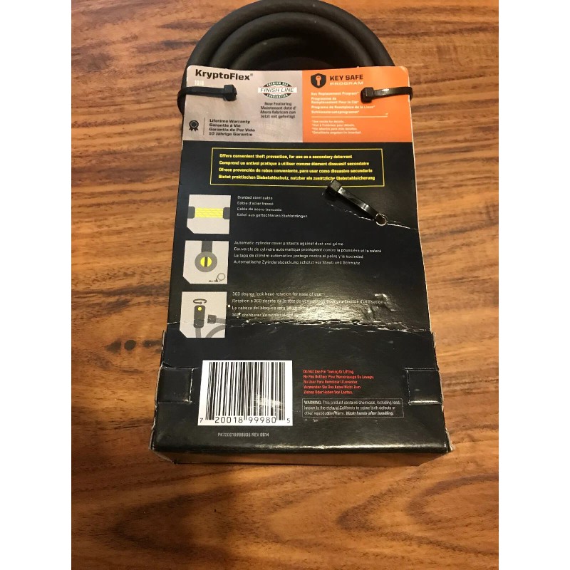 Kryptonite Kryptoflex 1018 6’ Keyed Cable