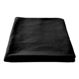 200cm EXTRA LONG Luxury Relaxation & Meditation Fleece Yoga Blanket (Black)