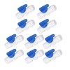 10Pcs Inline Shut Off Ball Valve 3/8in OD Plastic Quick