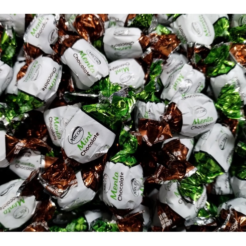 Chocolate Filled Mint Hard Candy - 2 lbs of Decadent
