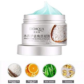 Gel Exfoliante De Arroz Remueve Células Muertas Bioaqua 140gr (2 piezas)