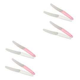 Beavorty 8pcs Stainless Steel Nail Files Manicure Tools for Nail Shaping and Buffing Random Color Easy to Maintain for Home Travel