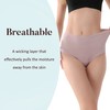 AIRCUTE Ropa interior absorbente lavable para mujer, cintura alta para