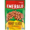 Emerald Nuts Honey Glazed Almonds (1-Pack), 5.5oz Resealable Bag, Kosher