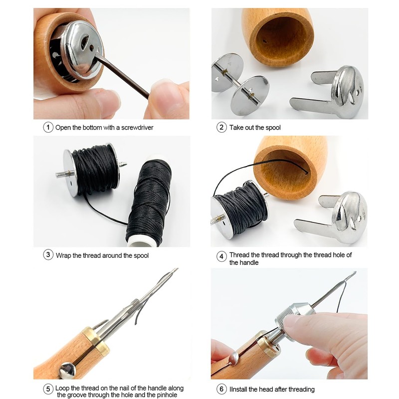 Professional Speedy Sewing Awl Hand Stitcher Repair Tool Kit for