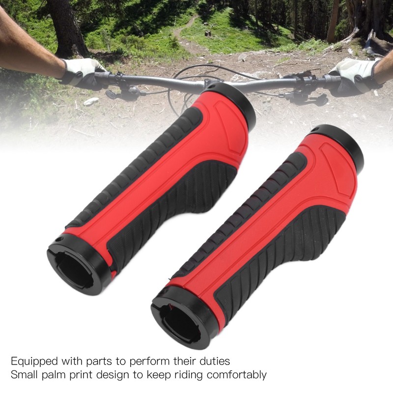 Bicycle Grips Ergonomic NonSlip Locking Comfortable Professional Mountain Bike Handlebars(Black